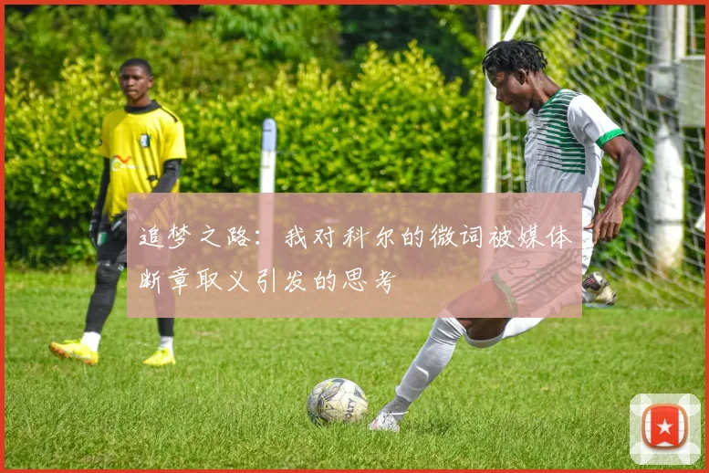 追梦之路：我对科尔的微词被媒体断章取义引发的思考